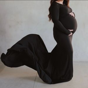 Scoop Neck Maternity Dress